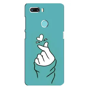 Чохол (Знак сердечка) для ZTE Z18 Mini (Сердечко на бірюзовому)