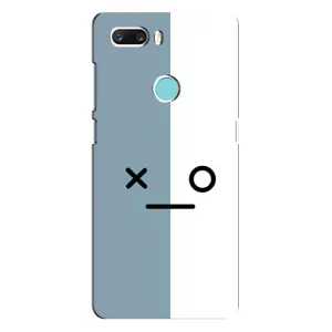 Чохли (ТПУ) (смішні стікери) для ZTE Z18 Mini (Сіро-білий)