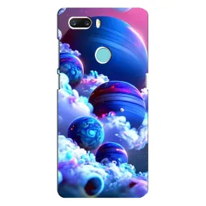 Чехлы КОСМОС для ZTE Z18 Mini (Синие планеты)