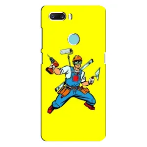 Силиконовый бампер (Работники) на ZTE Z18 Mini (Строитель)