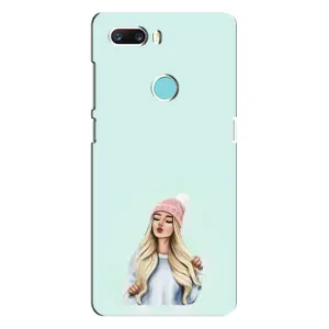 Силіконовый Чохол на ZTE Z18 Mini з картинкой Модных девушек (В шапці)
