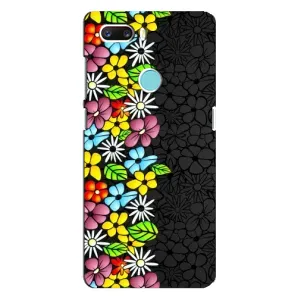 Чехол с Цветами для ZTE Z18 Mini (Яркие цветы)