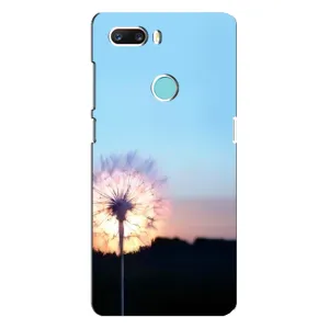 Силиконовый Чехол с одуванчиками на ZTE Z18 Mini (Закат с одуванчиком)