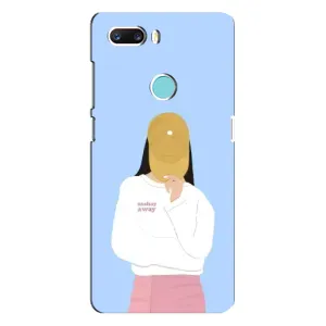 Силіконовый Чохол на ZTE Z18 Mini з картинкой Модных девушек (Жовта кепка)